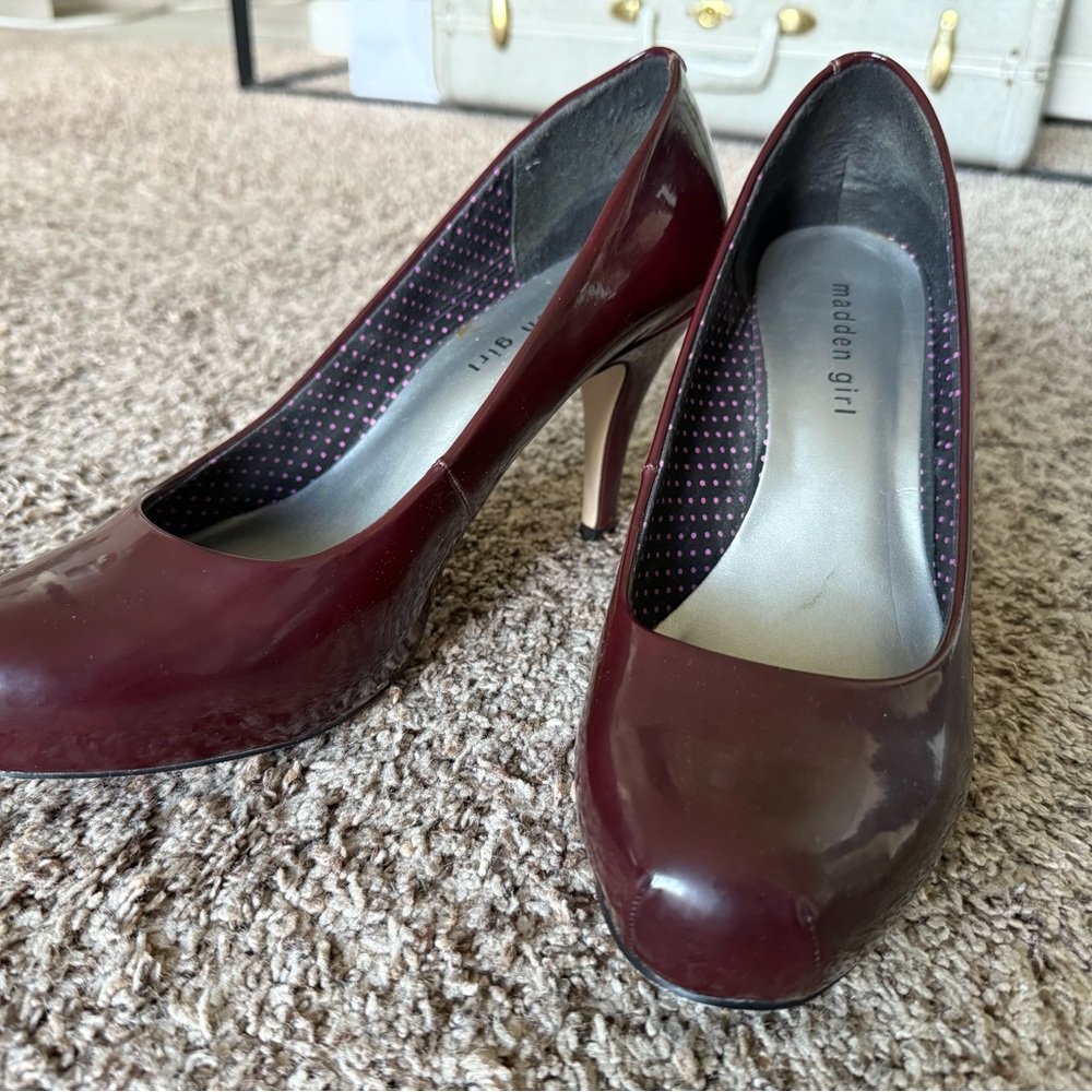 Madden Girl Burgundy Heels